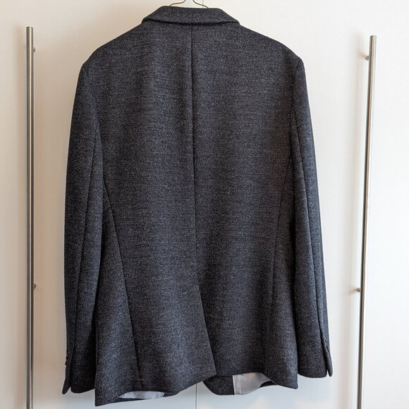 (NWOT) Banana Republic Tailored Slim Fit 40R Men's Med. Grey Wool Blend Jacket - Picture 2 of 15